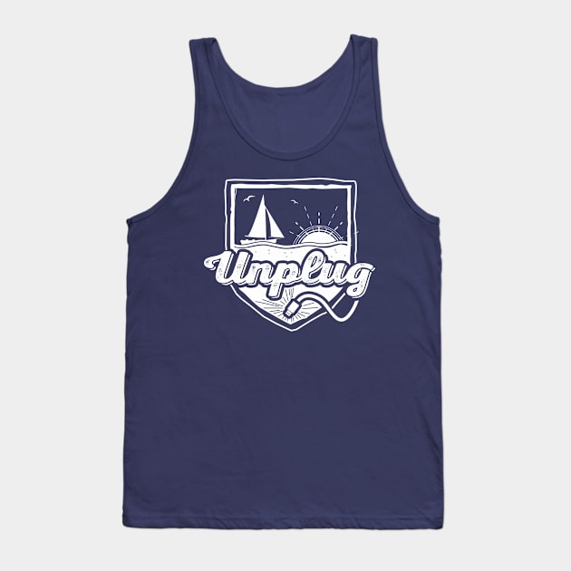 Unplug - Sailing Tank Top by hillsboroughdesignco